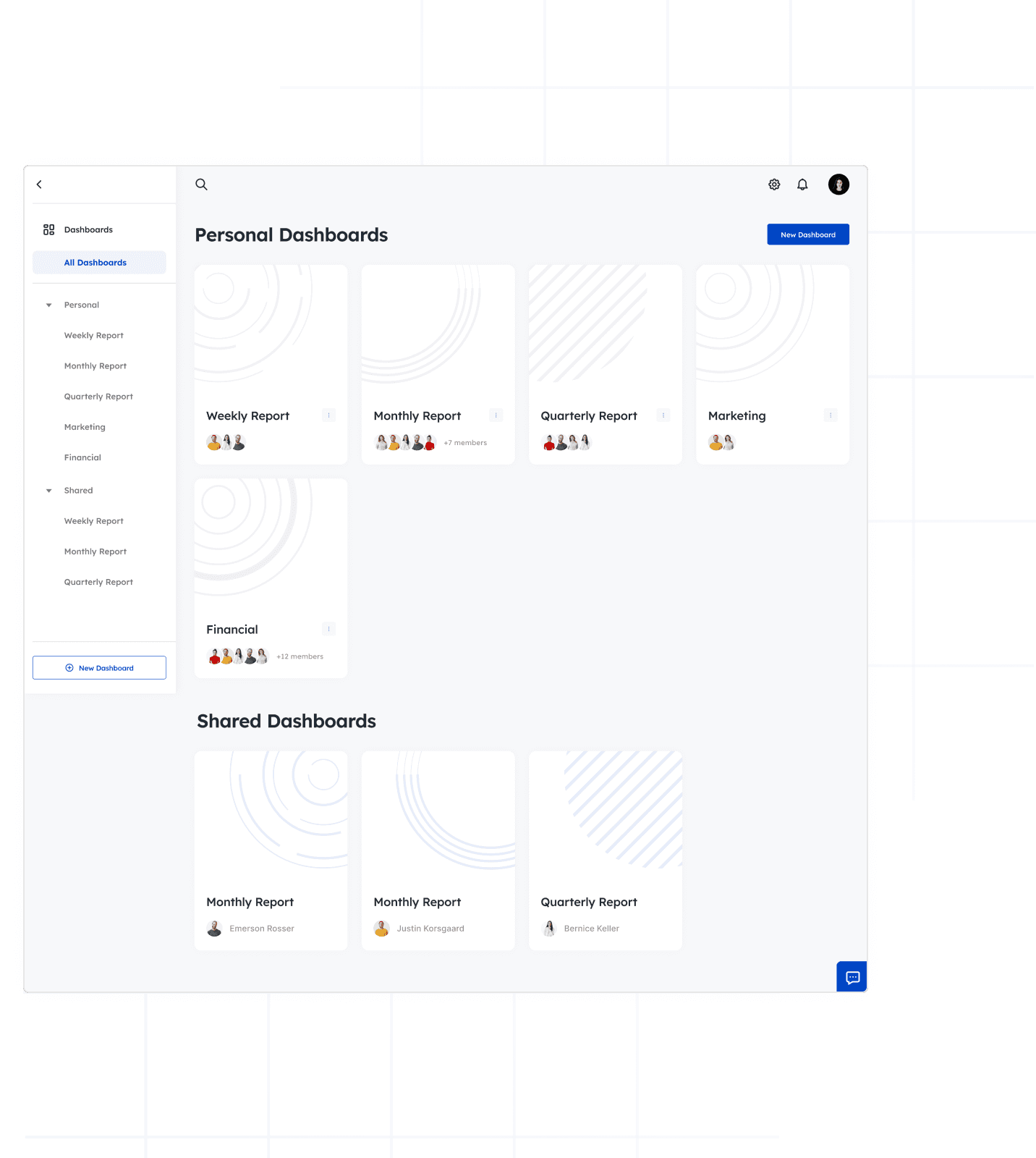 Create custom shareable dashboards